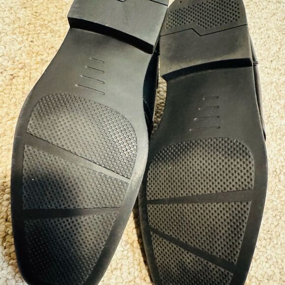 Perry Ellis Elegant Black Leather Loafers - Picture 9 of 10